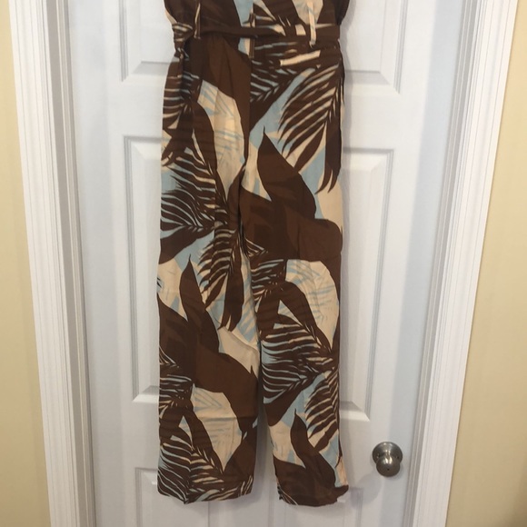 COPY - DRA Los Angeles Anthropologie Tropical Palm Print Pant Hawaii Wide Leg - Picture 2 of 12